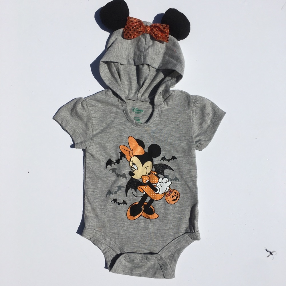 Infant girl's Minnie Mouse Halloween Onesie